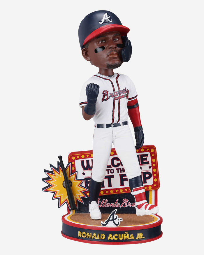 Ronald Acuna Jr Atlanta Braves Bat Flip Bobblehead FOCO - FOCO.com