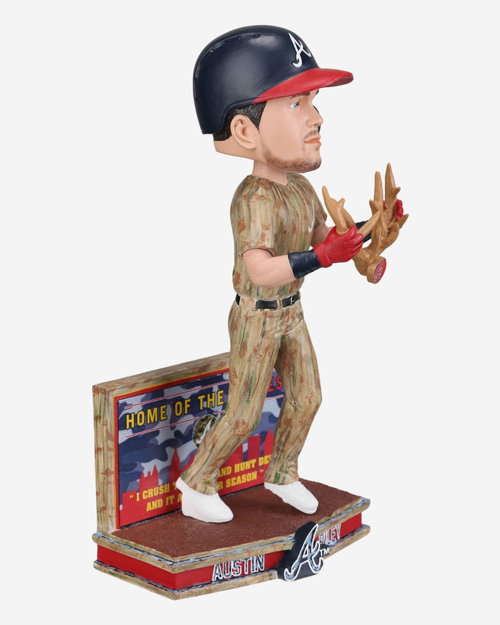 Austin Riley Atlanta Braves Camo Bobblehead FOCO - FOCO.com