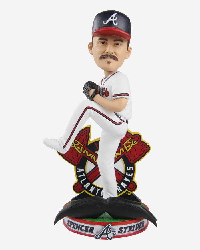 Spencer Strider Atlanta Braves Mustache Bobblehead FOCO - FOCO.com