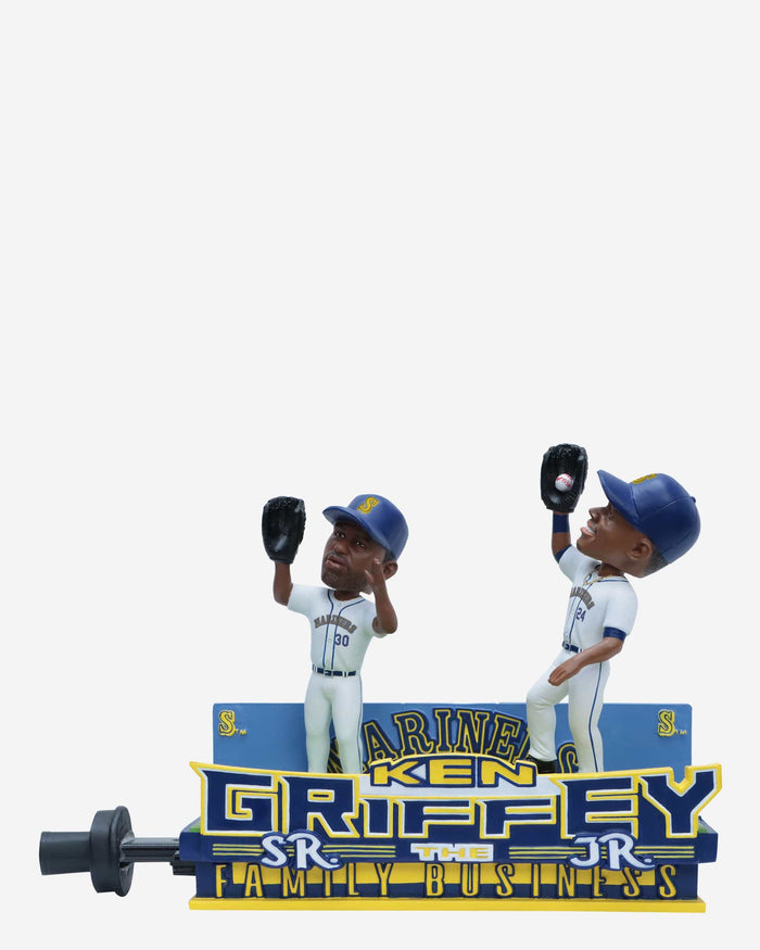 Ken Griffey Sr & Ken Griffey Jr Seattle Mariners Father and Son Slider Dual Bobblehead FOCO - FOCO.com