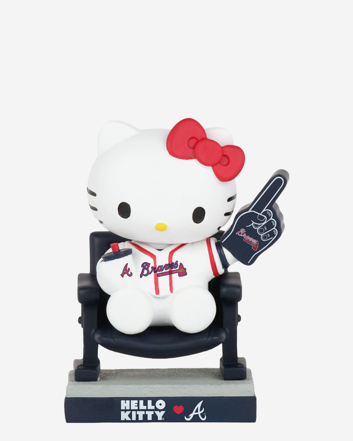Hello Kitty® Atlanta Braves At The Ball Game Mini Bobblehead