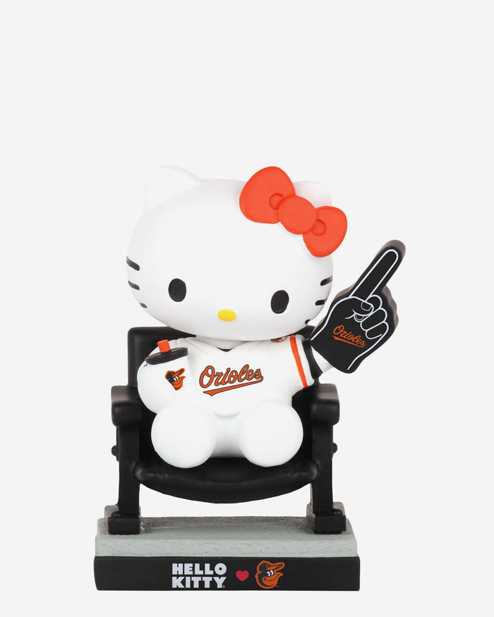 Hello Kitty® Baltimore Orioles At The Ball Game Mini Bobblehead