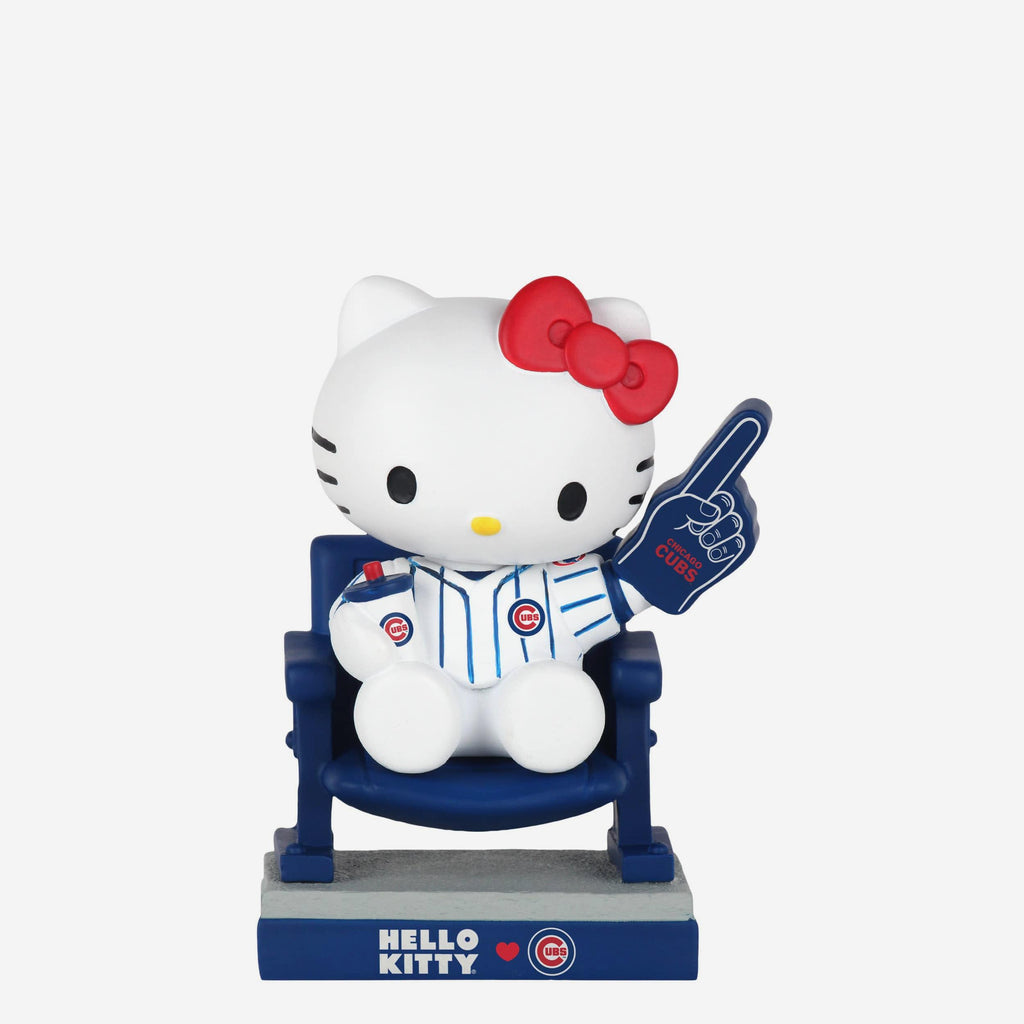 Hello Kitty® Chicago Cubs At The Ball Game Mini Bobblehead FOCO - FOCO.com