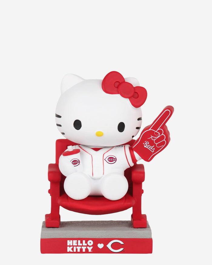 Hello Kitty® Cincinnati Reds At The Ball Game Mini Bobblehead