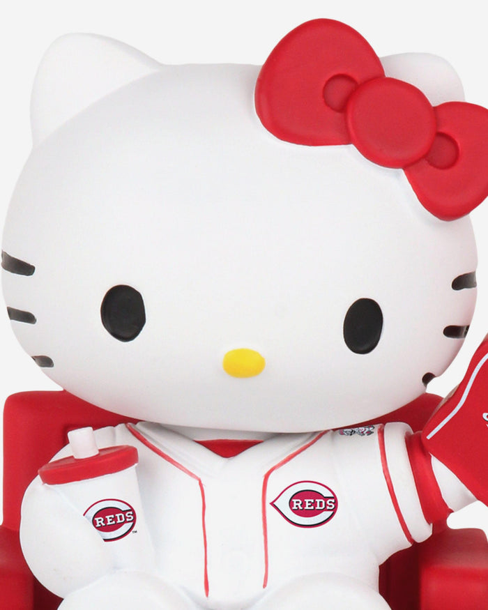 Hello Kitty® Cincinnati Reds At The Ball Game Mini Bobblehead