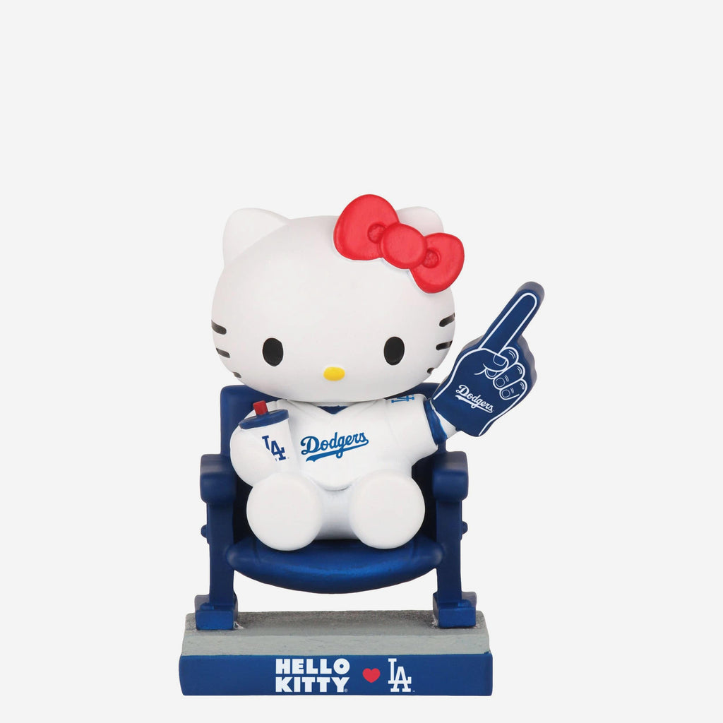 Hello Kitty® Los Angeles Dodgers At The Ball Game Mini Bobblehead FOCO - FOCO.com
