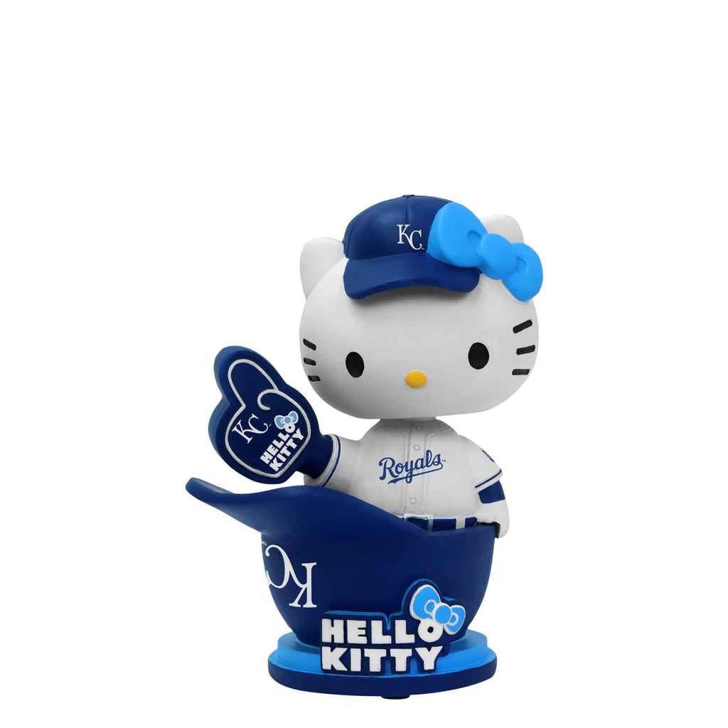 Hello Kitty® Kansas City Royals Baseball Helmet Bobblehead FOCO - FOCO.com