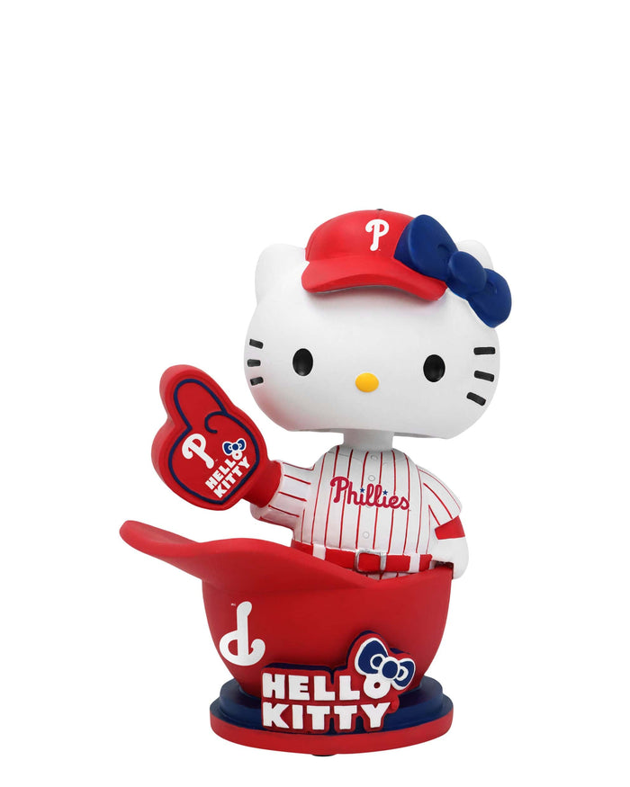 Hello Kitty® Philadelphia Phillies Baseball Helmet Bobblehead FOCO - FOCO.com