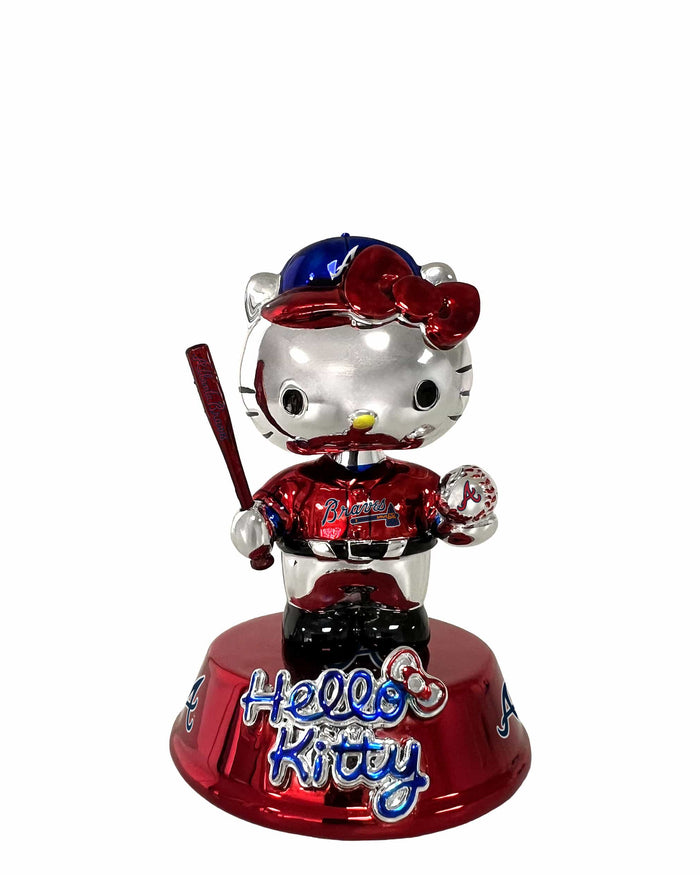 Atlanta Braves Hello Kitty® Electroplated Edition Mini Bobblehead