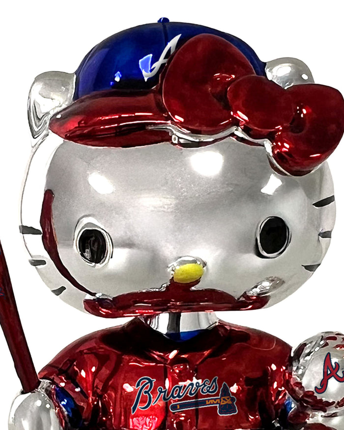 Atlanta Braves Hello Kitty® Electroplated Edition Mini Bobblehead