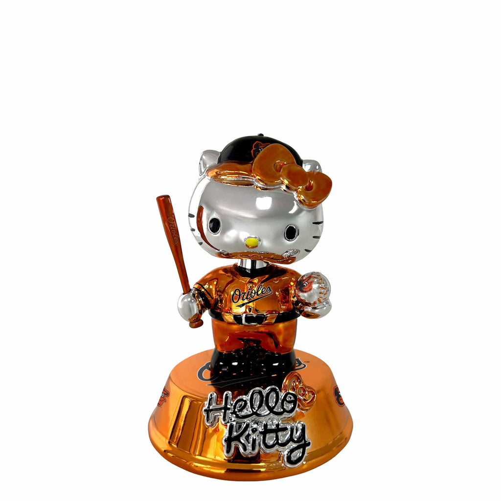 Baltimore Orioles Hello Kitty® Electroplated Edition Mini Bobblehead