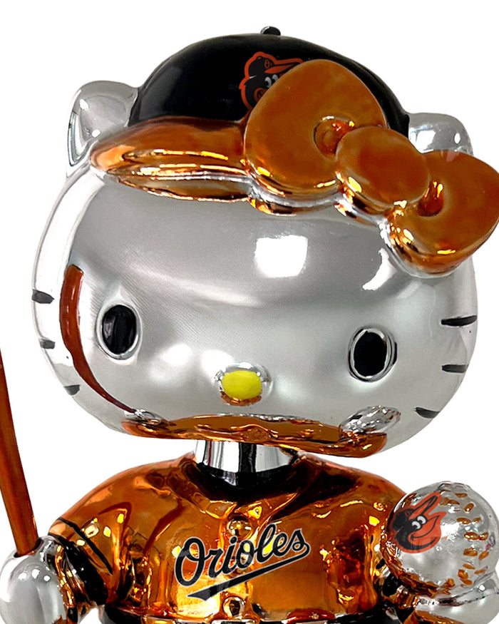 Baltimore Orioles Hello Kitty® Electroplated Edition Mini Bobblehead