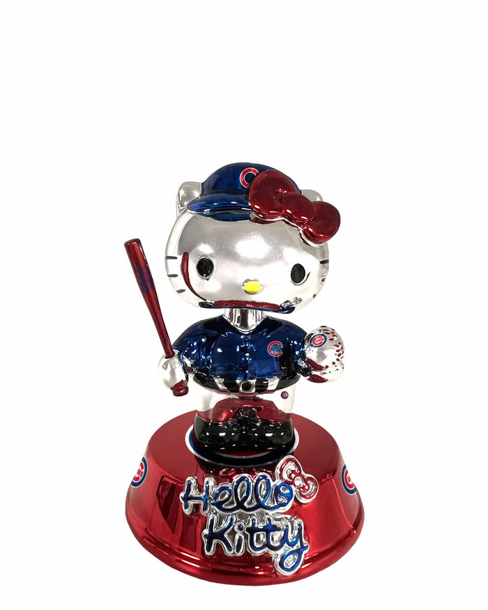 Chicago Cubs Hello Kitty® Electroplated Edition Mini Bobblehead