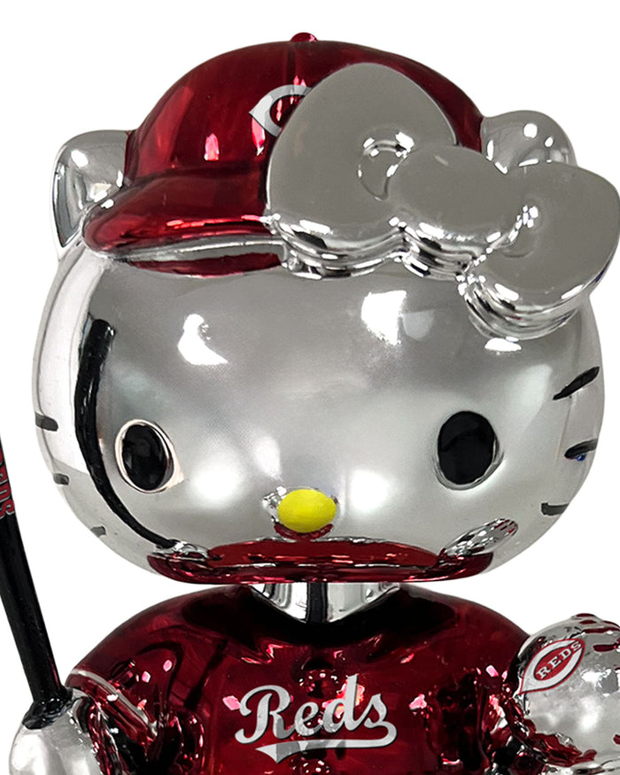 Cincinnati Reds Hello Kitty® Electroplated Edition Mini Bobblehead