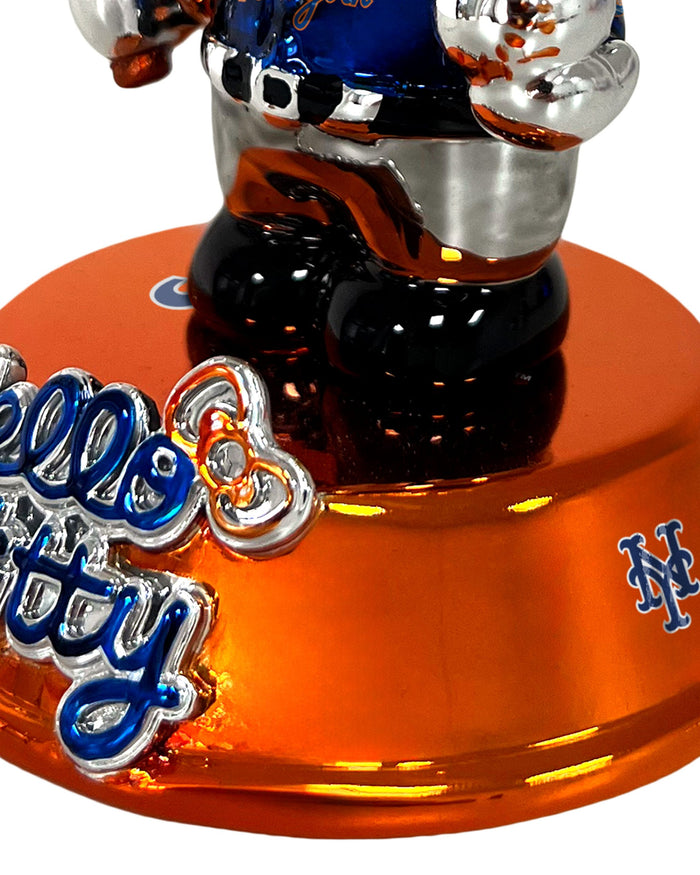 New York Mets Hello Kitty® Electroplated Edition Mini Bobblehead