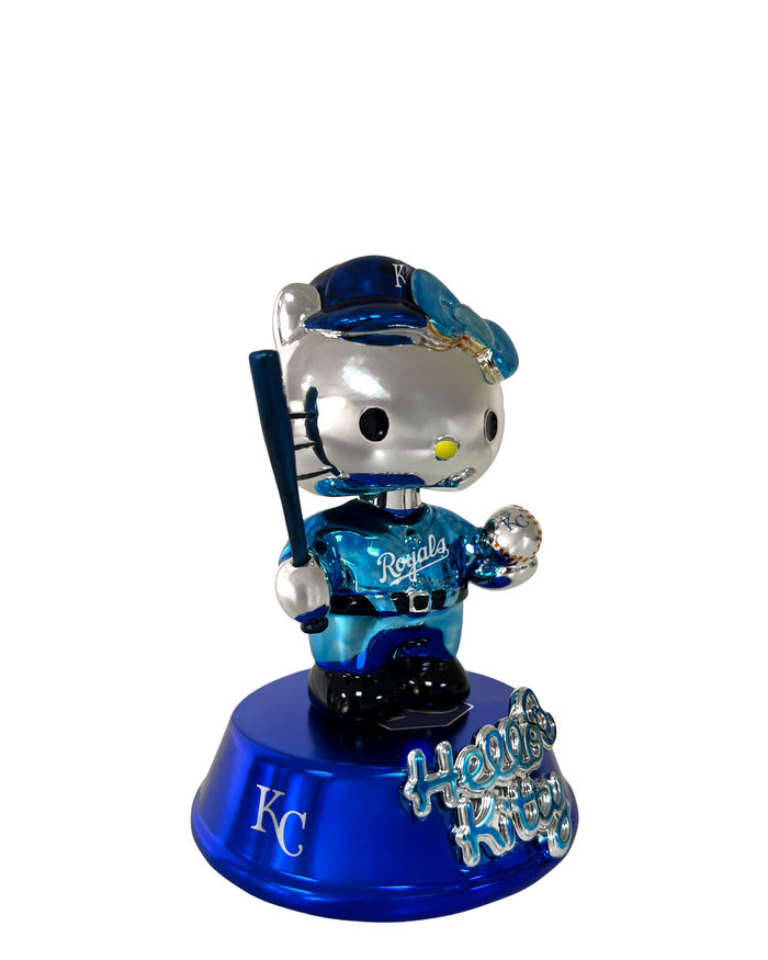 Kansas City Royals Hello Kitty® Electroplated Edition Mini Bobblehead