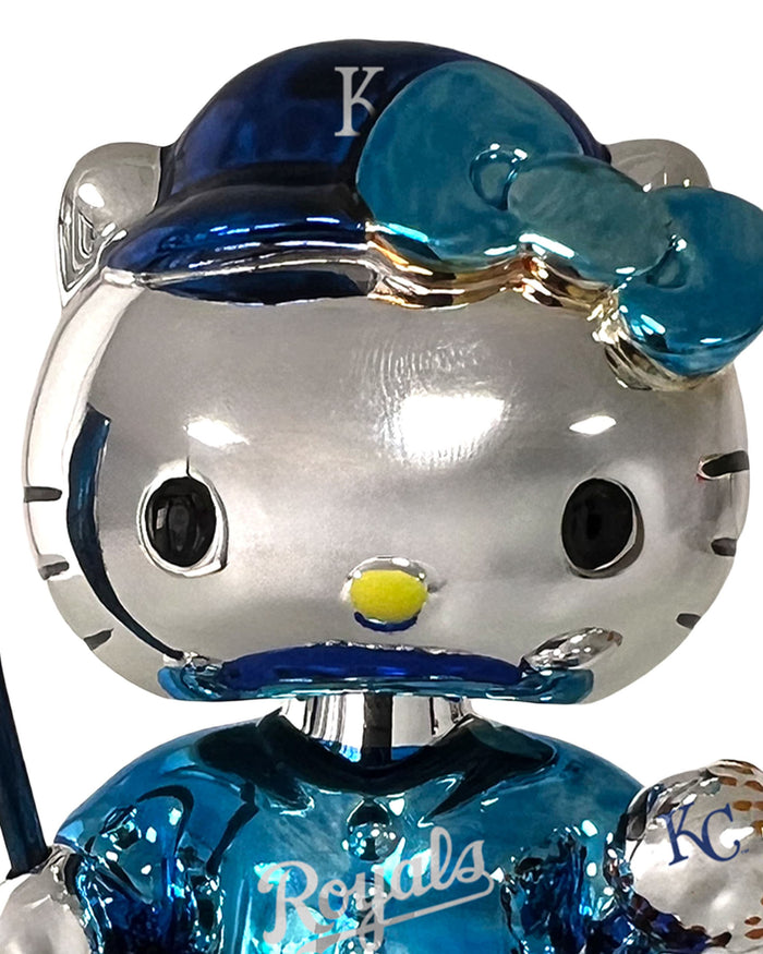 Kansas City Royals Hello Kitty® Electroplated Edition Mini Bobblehead