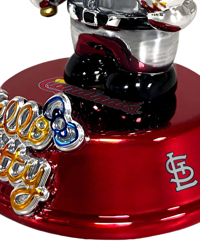 St Louis Cardinals Hello Kitty® Electroplated Edition Mini Bobblehead
