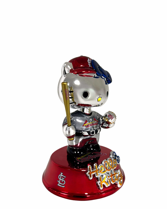 St Louis Cardinals Hello Kitty® Electroplated Edition Mini Bobblehead