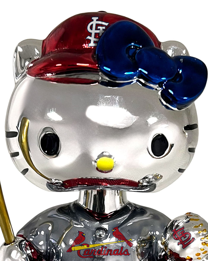 St Louis Cardinals Hello Kitty® Electroplated Edition Mini Bobblehead