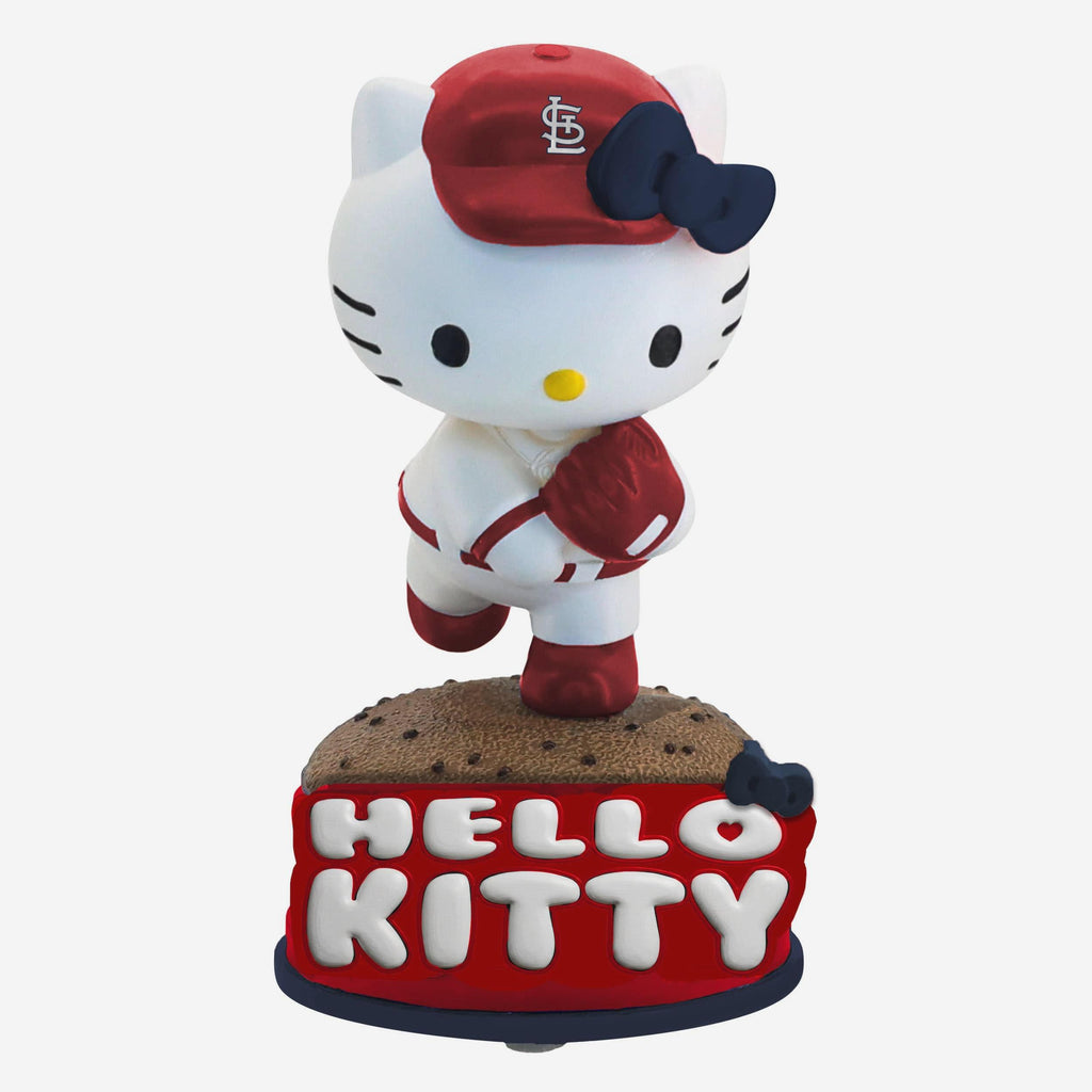 Hello Kitty® St Louis Cardinals On The Mound Bobblehead FOCO - FOCO.com