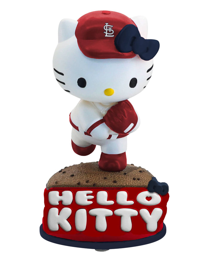 Hello Kitty® St Louis Cardinals On The Mound Bobblehead