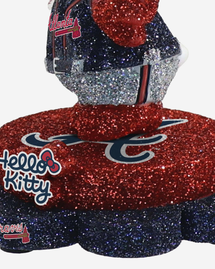 Atlanta Braves Hello Kitty® Glitter Mini Bobblehead FOCO - FOCO.com