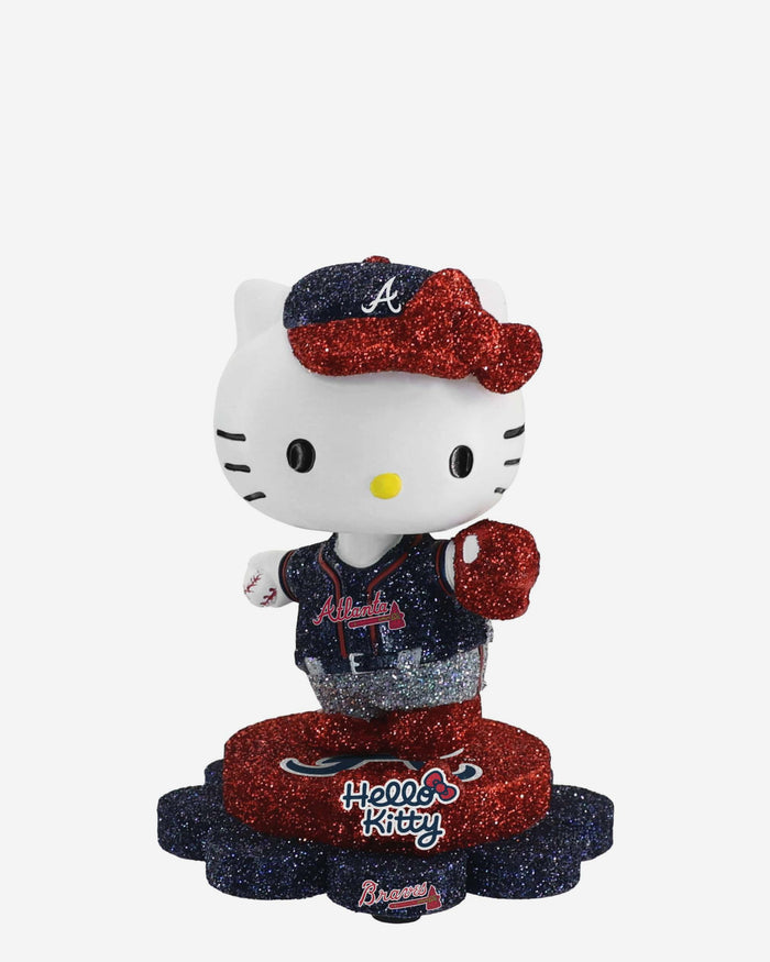 Atlanta Braves Hello Kitty® Glitter Mini Bobblehead FOCO - FOCO.com
