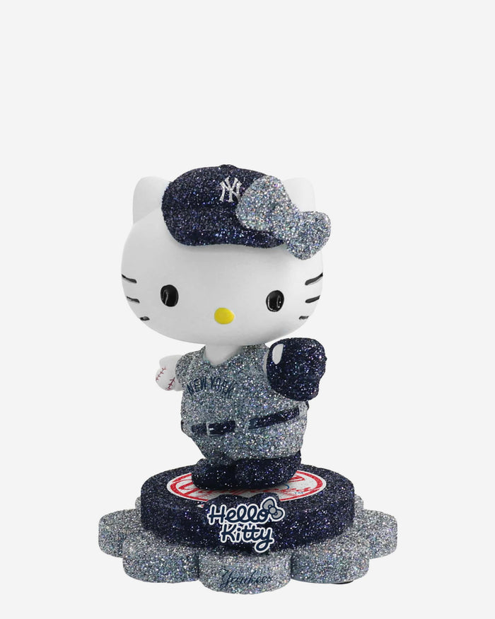 New York Yankees Hello Kitty® Glitter Mini Bobblehead FOCO - FOCO.com
