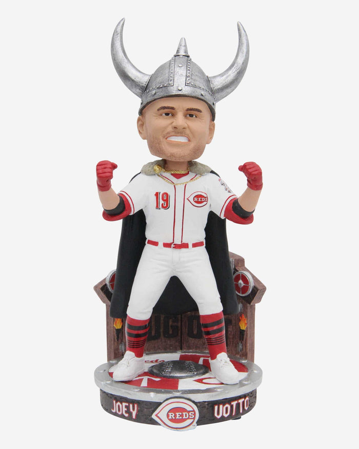 Joey Votto Cincinnati Reds Viking Hat Home Run Celebration Bobblehead FOCO - FOCO.com