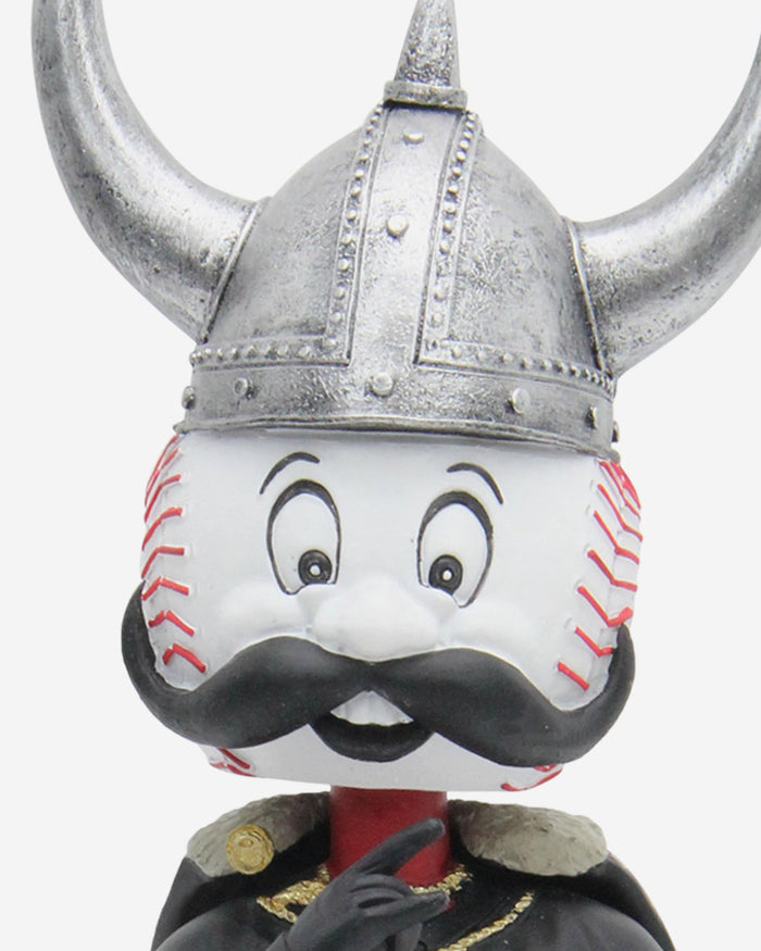 Mr Redlegs Cincinnati Reds City Connect Viking Hat Home Run Celebration Mascot Bobblehead FOCO - FOCO.com