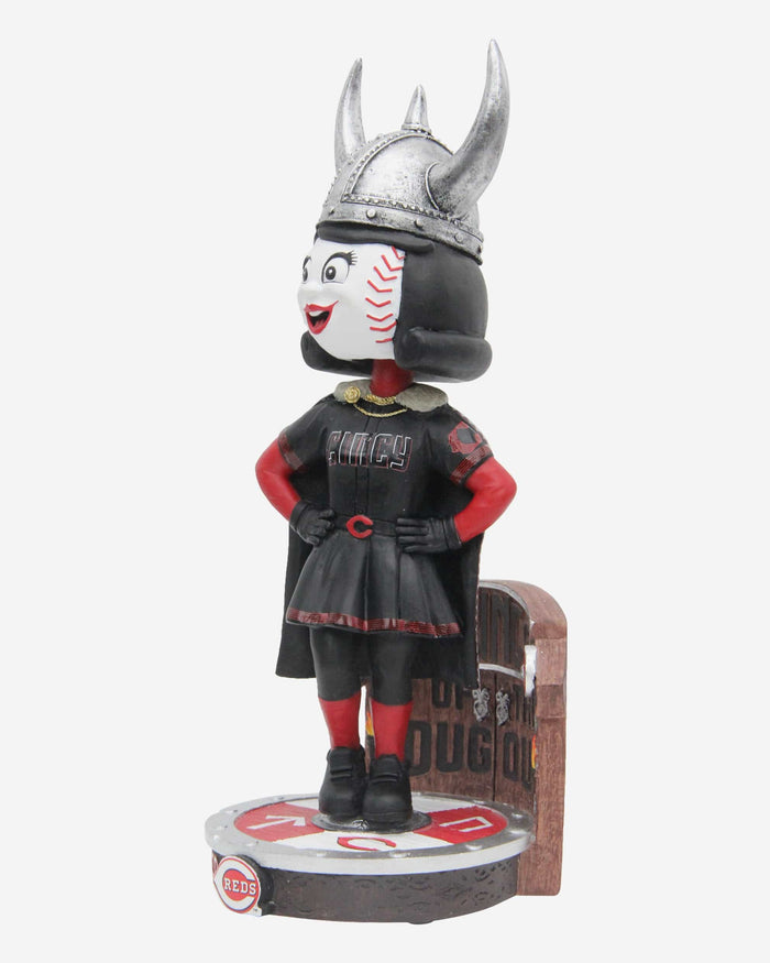 Rosie Red Cincinnati Reds City Connect Viking Hat Home Run Celebration Mascot Bobblehead FOCO - FOCO.com