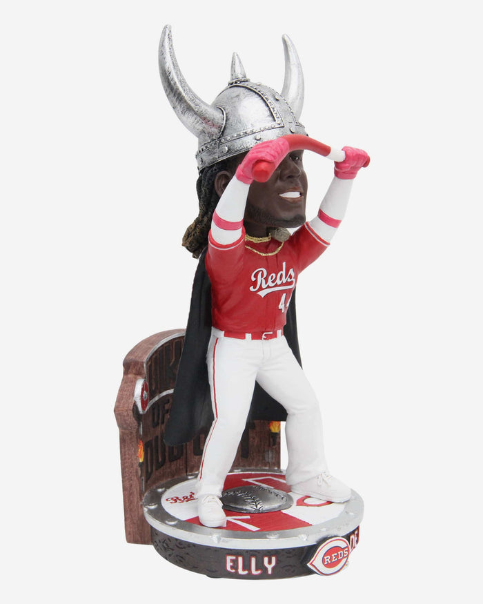 Elly De La Cruz Cincinnati Reds Viking Hat Lifting Bat Home Run Celebration Bobblehead FOCO - FOCO.com