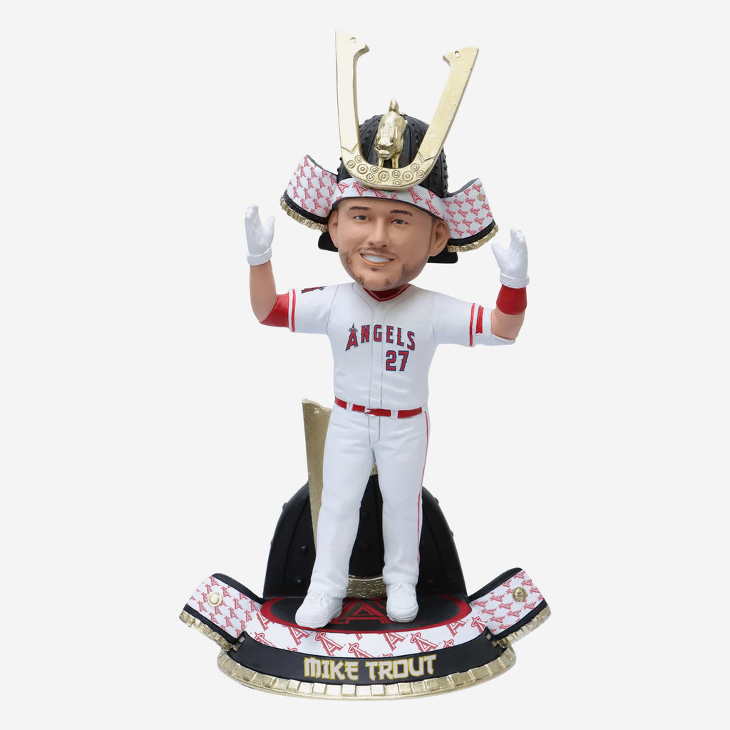 Mike Trout Los Angeles Angels Warrior Hat Home Run Celebration Bobblehead FOCO - FOCO.com