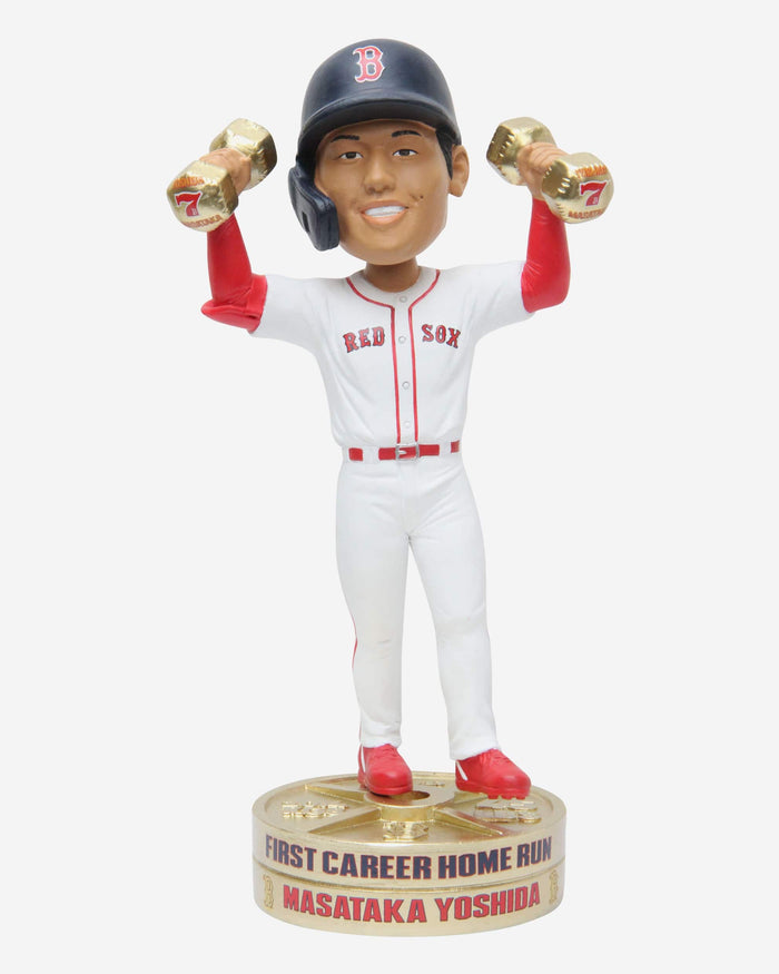 Masataka Yoshida Boston Red Sox Weights Home Run Celebration Bobblehead FOCO - FOCO.com