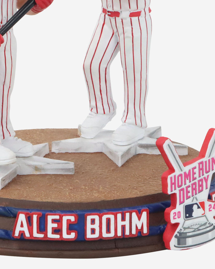 Alec Bohm & Bryce Harper Philadelphia Phillies Philly Wooder 2024 Home Run Derby Mini Bobblehead Scene FOCO - FOCO.com