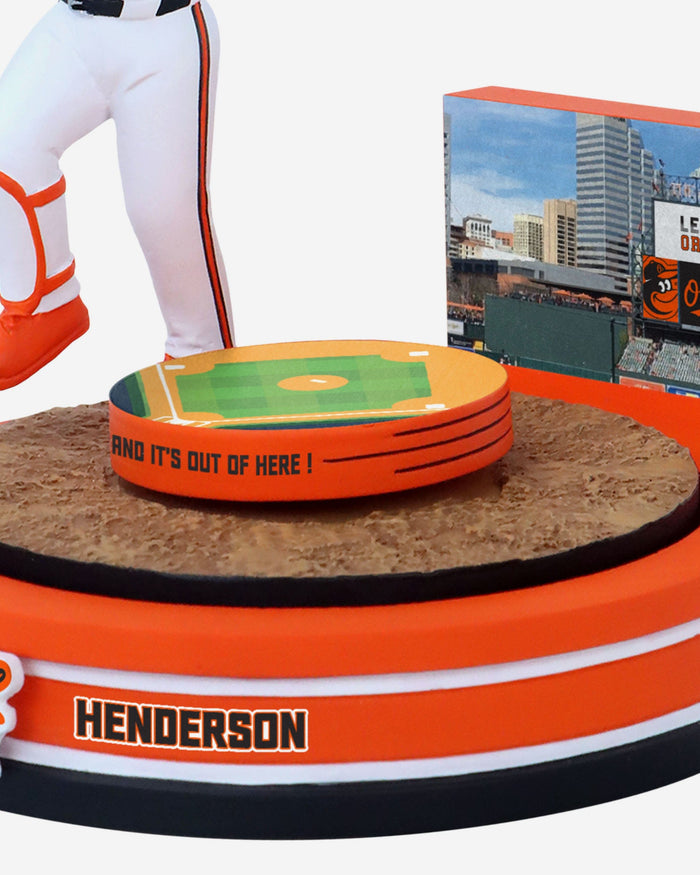 Gunnar Henderson Baltimore Orioles Home Run Spinner Mini Bobblehead Scene FOCO - FOCO.com