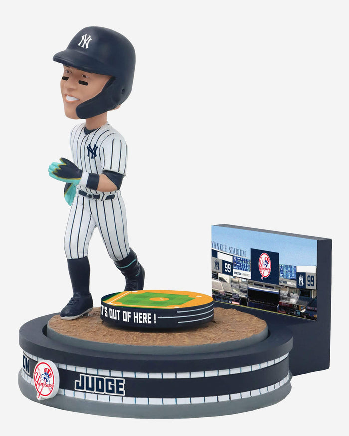 Aaron Judge New York Yankees Home Run Spinner Mini Bobblehead Scene FOCO - FOCO.com