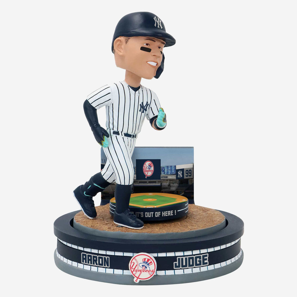 Aaron Judge New York Yankees Home Run Spinner Mini Bobblehead Scene FOCO - FOCO.com