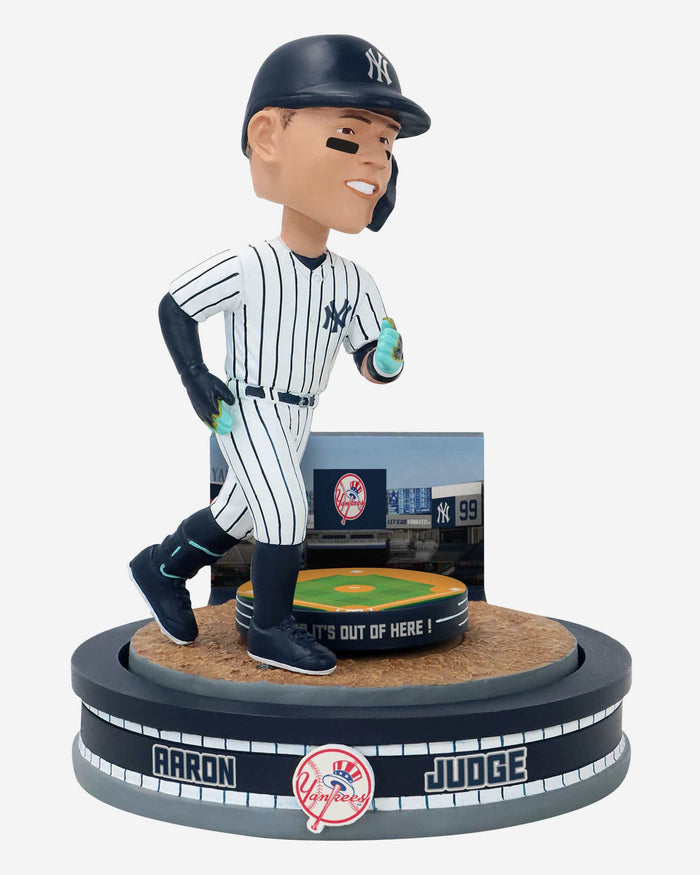 Aaron Judge New York Yankees Home Run Spinner Mini Bobblehead Scene FOCO - FOCO.com