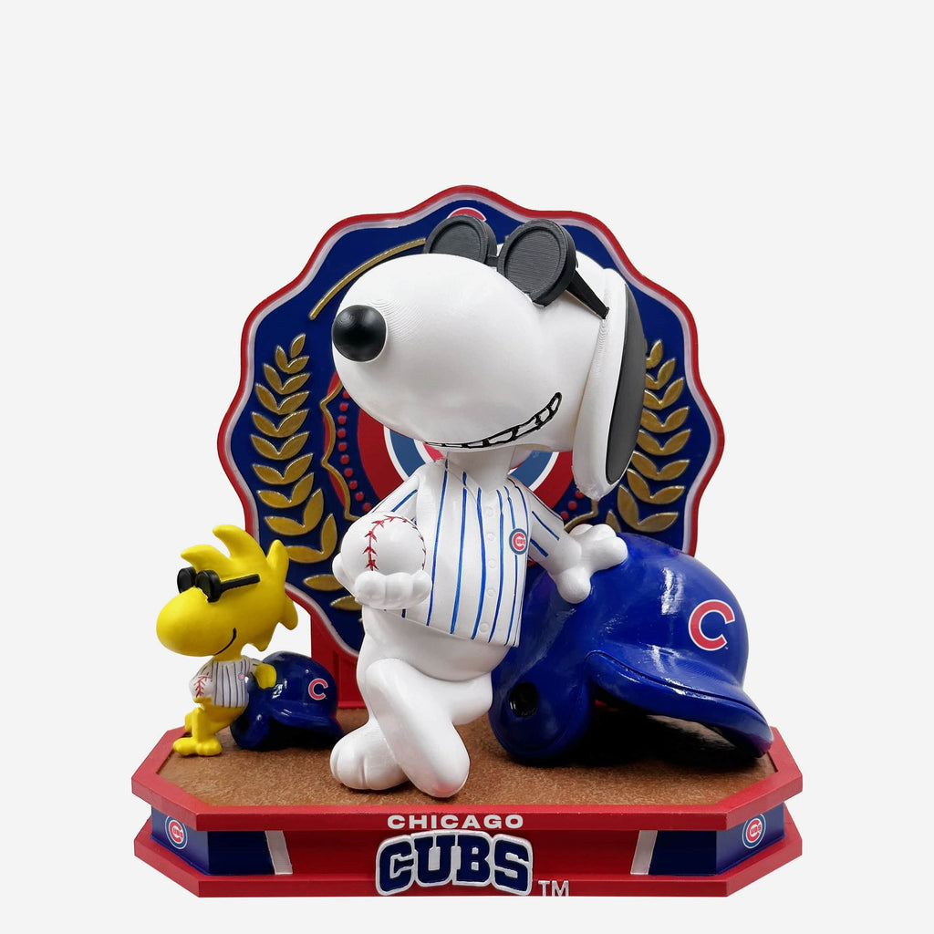 Chicago Cubs Snoopy & Woodstock Joe Cool Peanuts Dual Bobblehead FOCO - FOCO.com