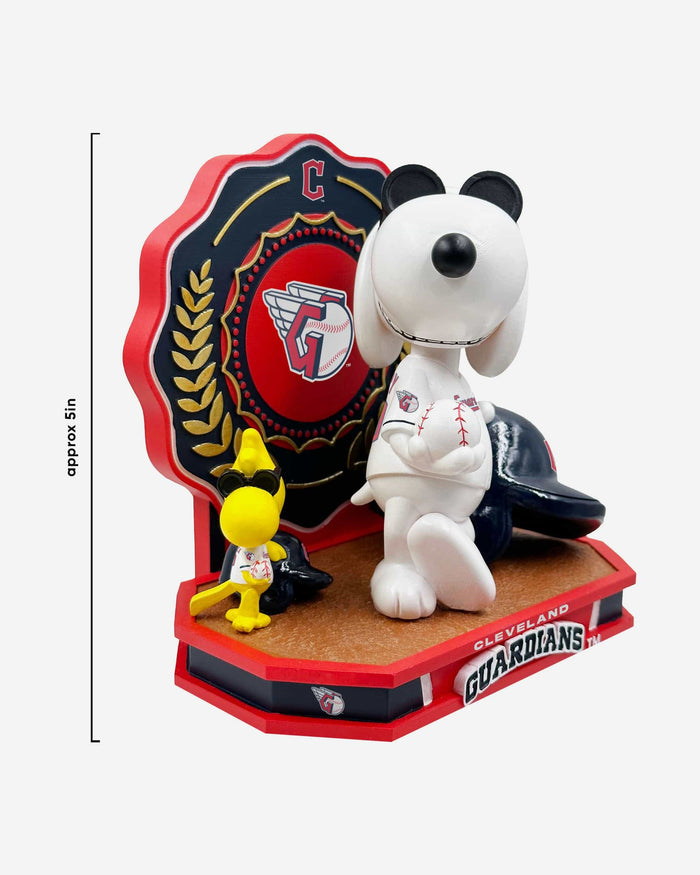 Cleveland Guardians Snoopy & Woodstock Joe Cool Peanuts Dual Bobblehead FOCO - FOCO.com