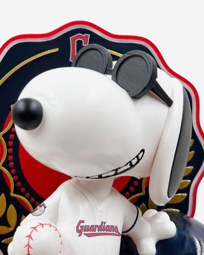 Cleveland Guardians Snoopy & Woodstock Joe Cool Peanuts Dual Bobblehead FOCO - FOCO.com