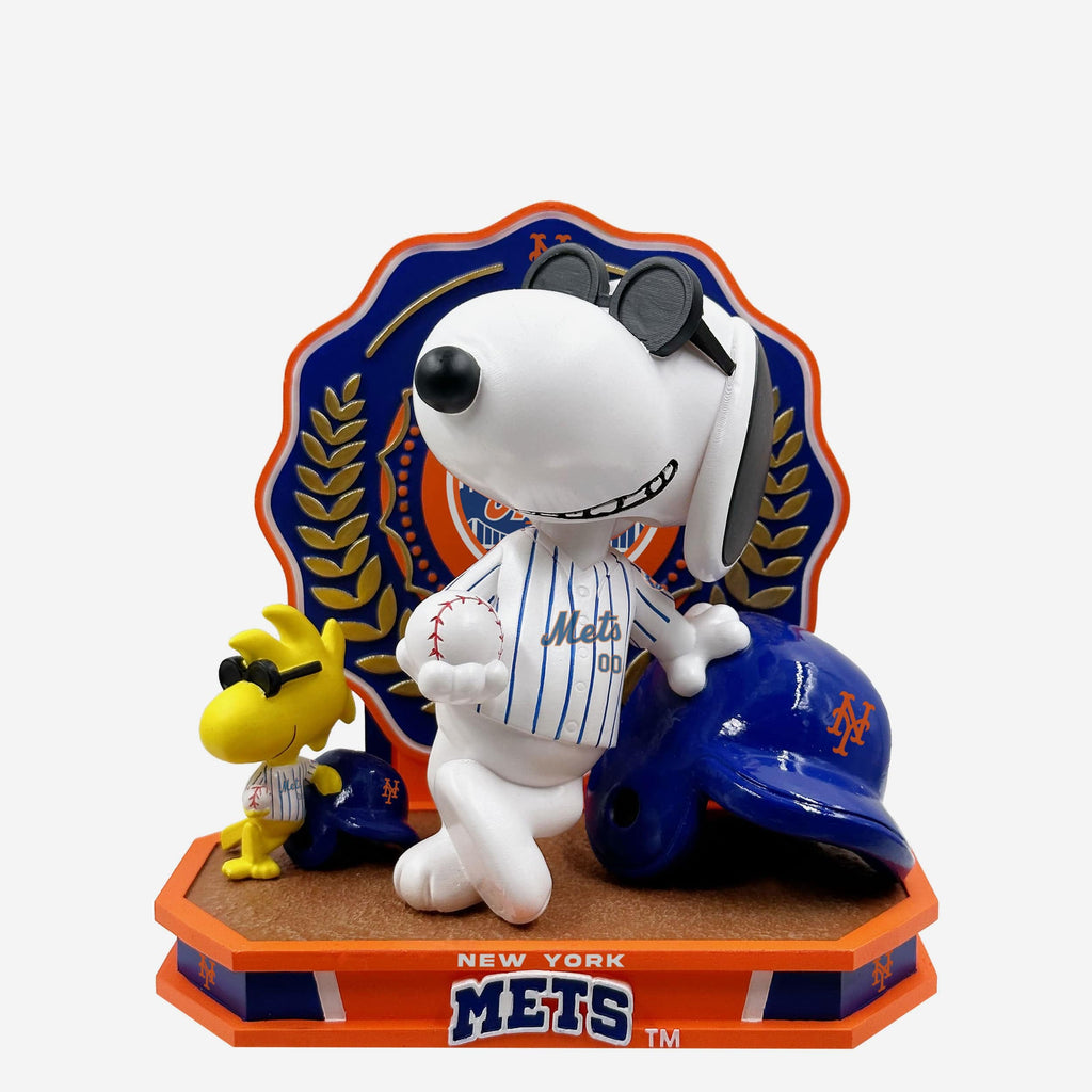 New York Mets Snoopy & Woodstock Joe Cool Peanuts Dual Bobblehead FOCO - FOCO.com
