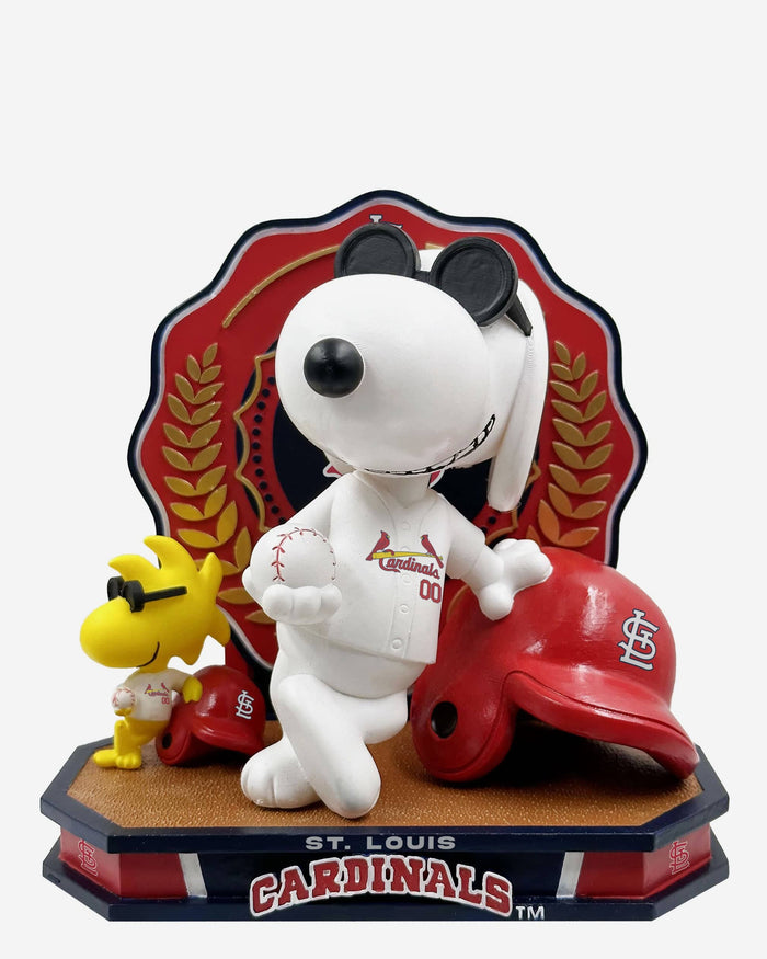 St Louis Cardinals Snoopy & Woodstock Joe Cool Peanuts Dual Bobblehead FOCO - FOCO.com