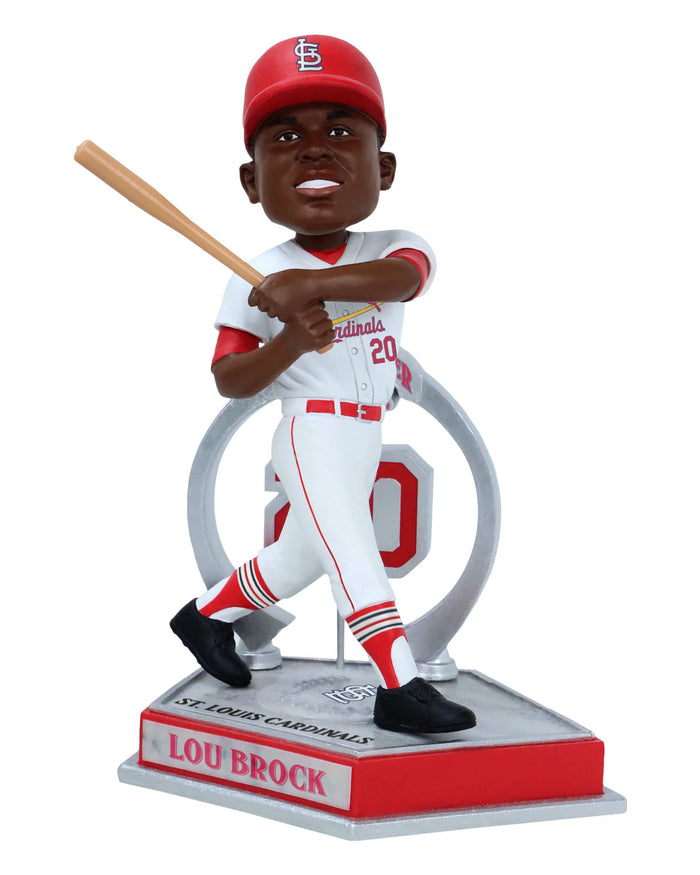 Lou Brock St Louis Cardinals Legendary Number 20 Bobblehead FOCO - FOCO.com