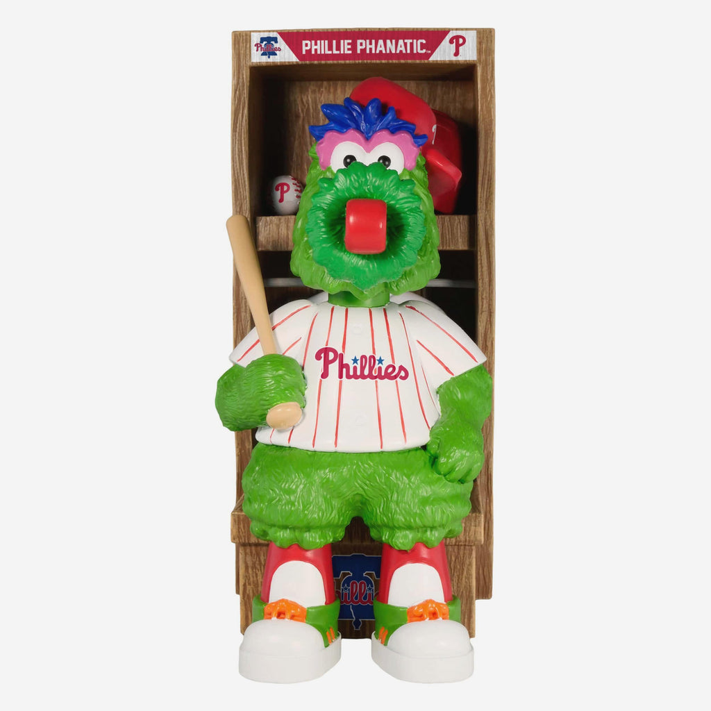 Phillie Phanatic Philadelphia Phillies Locker Room Mascot Bobblehead FOCO - FOCO.com