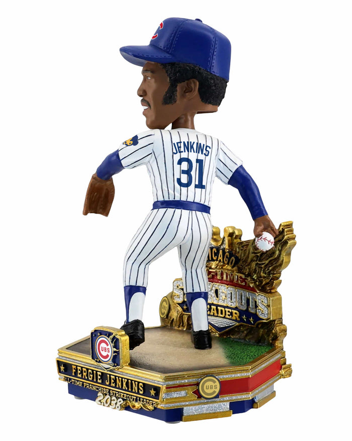 Fergie Jenkins Chicago Cubs All-Time Franchise Strikeouts Leader Bobblehead FOCO - FOCO.com