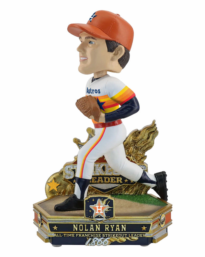 Nolan Ryan Houston Astros All-Time Franchise Strikeouts Leader Bobblehead FOCO - FOCO.com