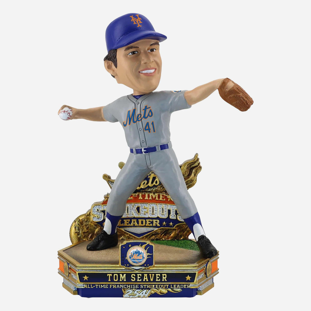 Tom Seaver New York Mets All-Time Franchise Strikeouts Leader Bobblehead FOCO - FOCO.com